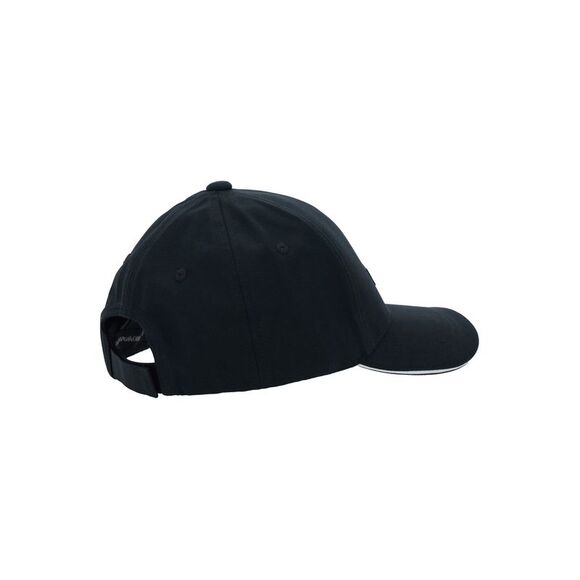 Emporio Armani Men Black Baseball Cap With Logo Patch On The Front In Cotton Man